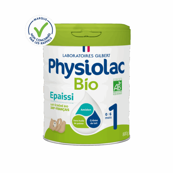 Lait infantile Bio épaissi 1er âge