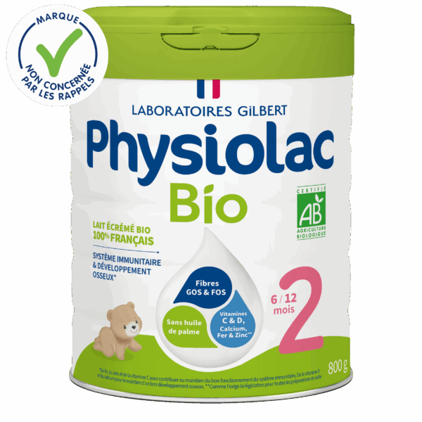 Lait infantile Bio 2ème âge