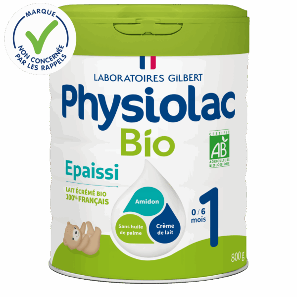 Lait infantile Bio épaissi 1er âge