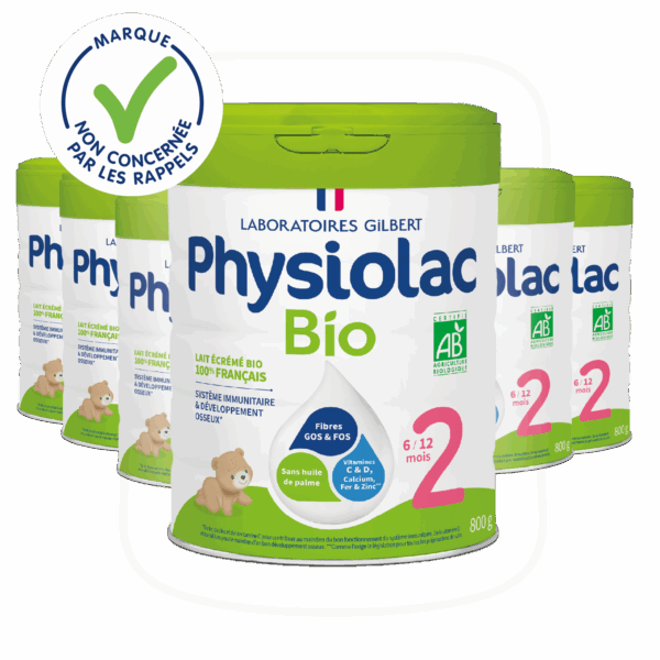 Lot x6 Lait infantile Bio 2ème âge