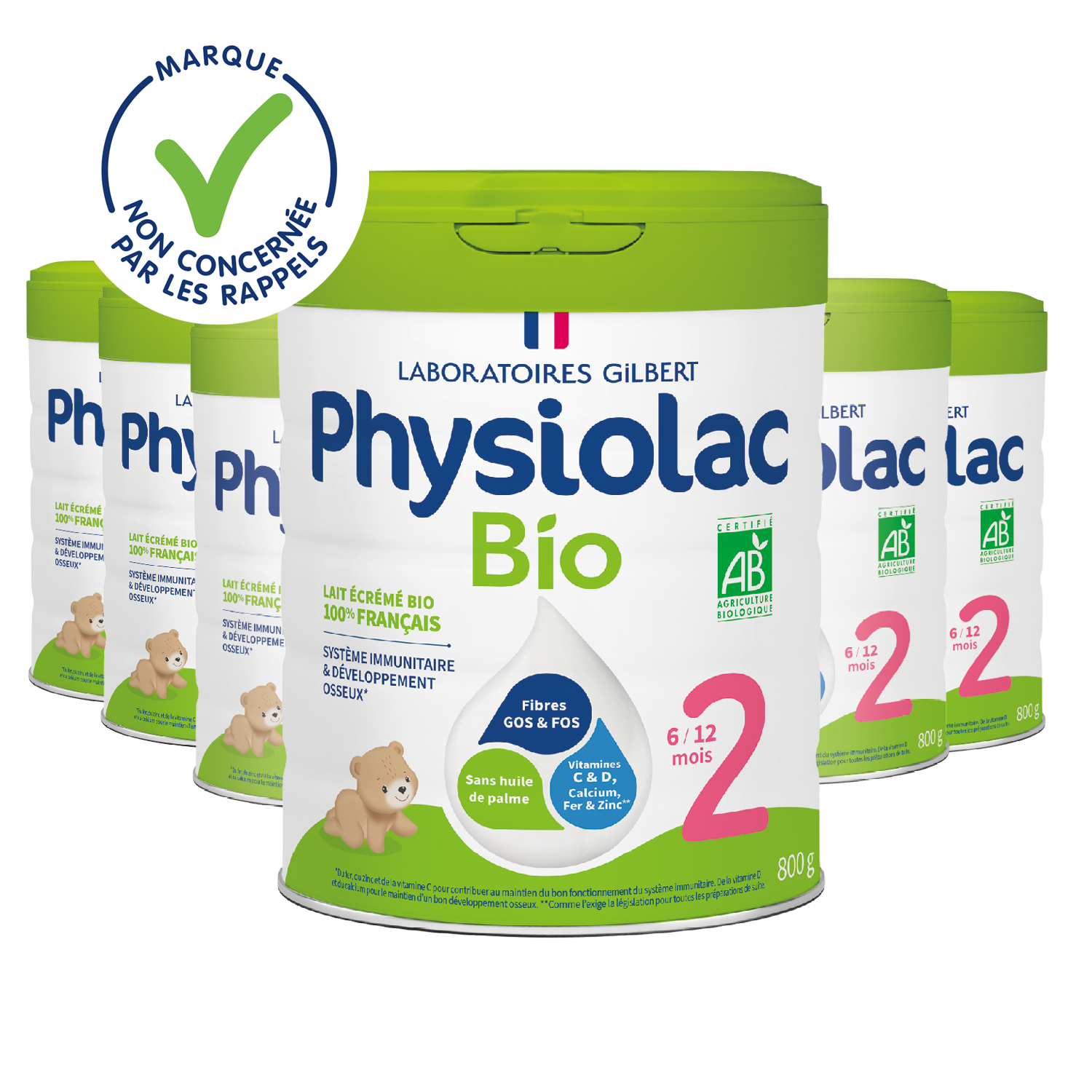 Lot x6 Lait infantile Bio 2ème âge