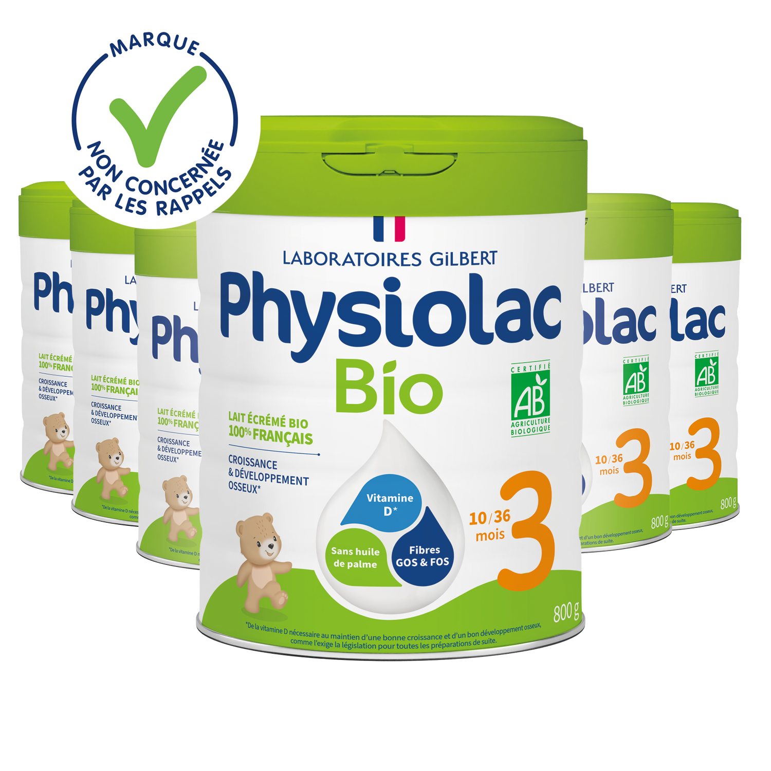 Lot x6 Lait de croissance Bio