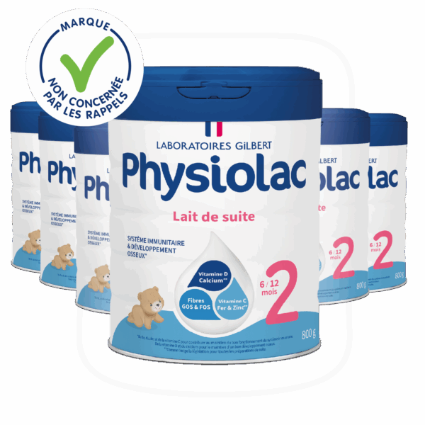 Lot x6 Lait infantile 2ème âge