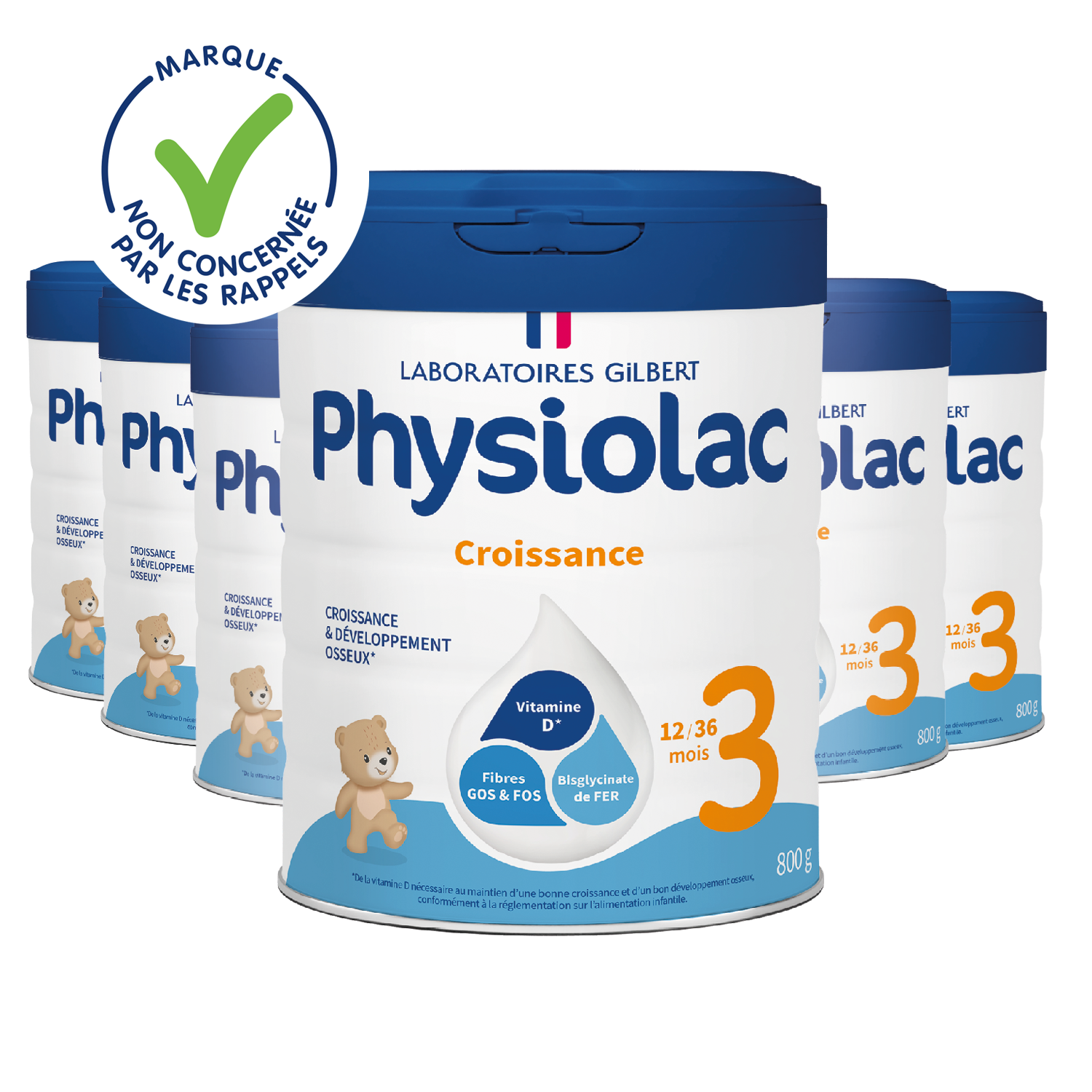 Lot x6 Lait de croissance