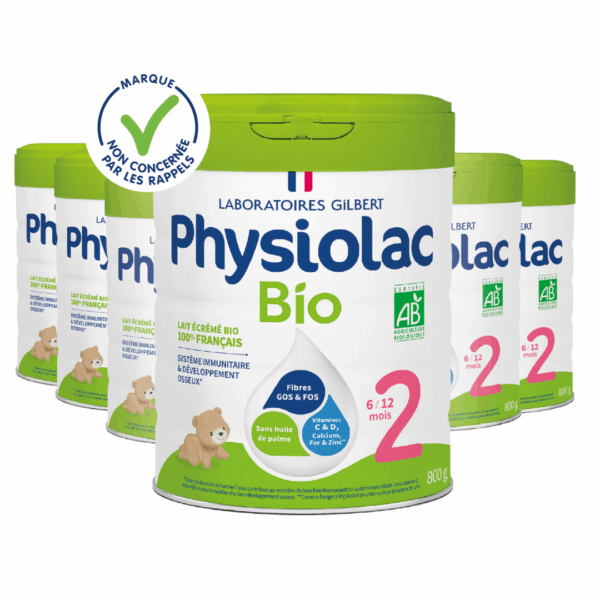 Lot x6 Lait infantile Bio 2ème âge