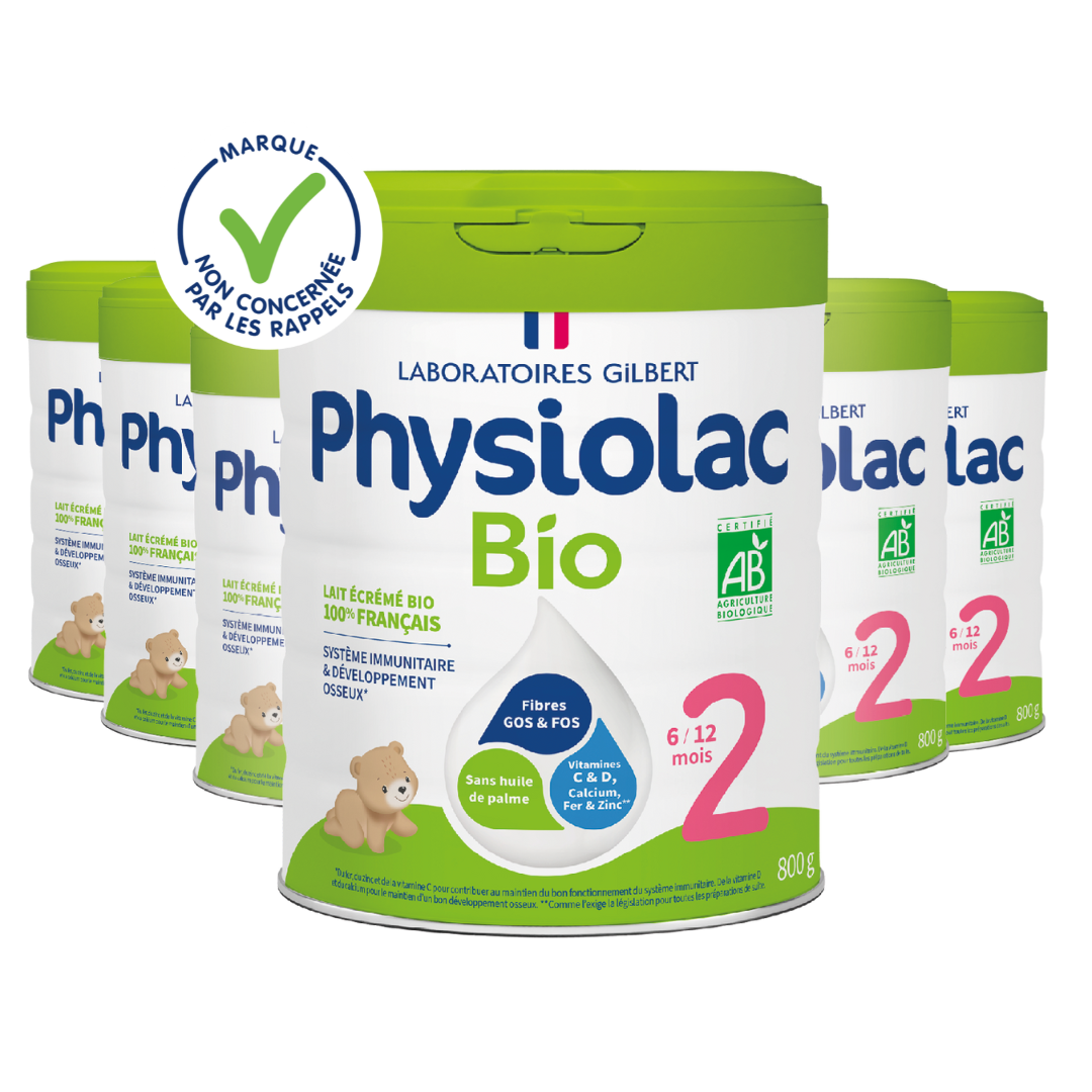 Lot x6 Lait infantile Bio 2ème âge