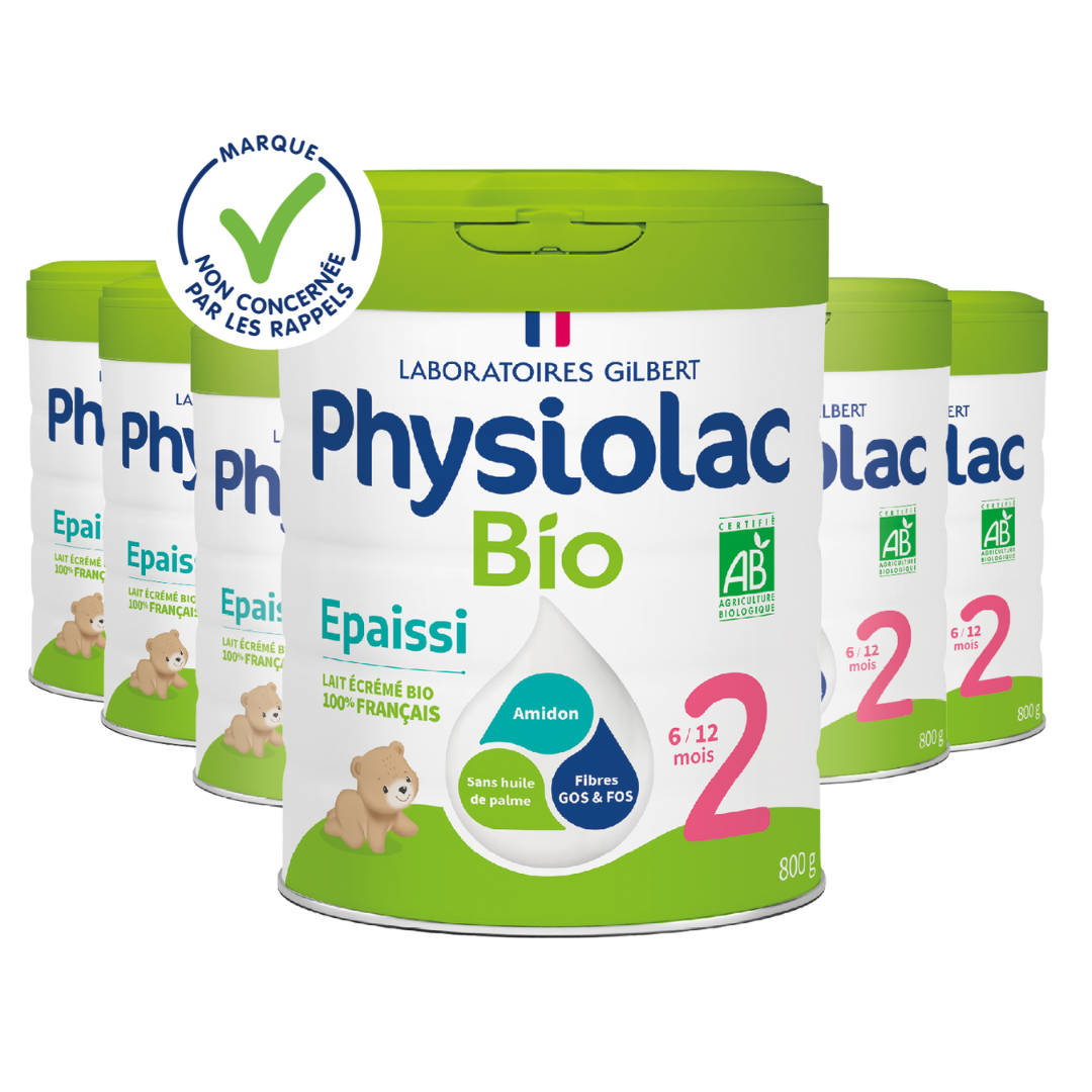 Lot x6 Lait infantile Bio épaissi 2ème âge