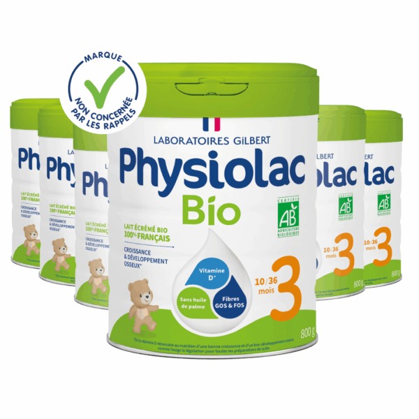 Lot x6 Lait de croissance Bio