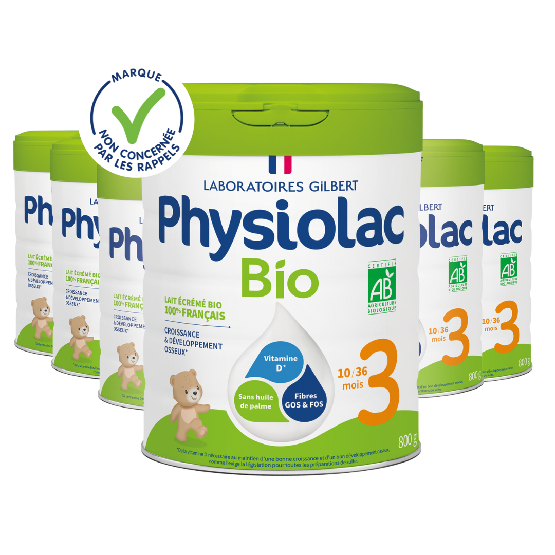 Lot x6 Lait de croissance Bio