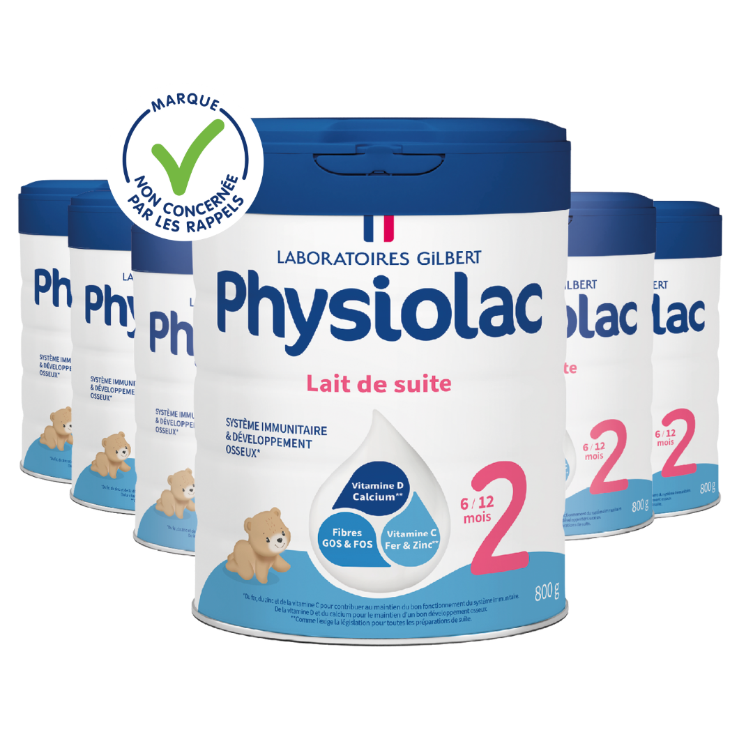 Lot x6 Lait infantile 2ème âge