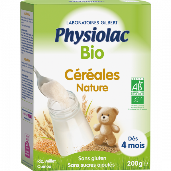PHYSIOLAC Céréales Bébé Nature Bio