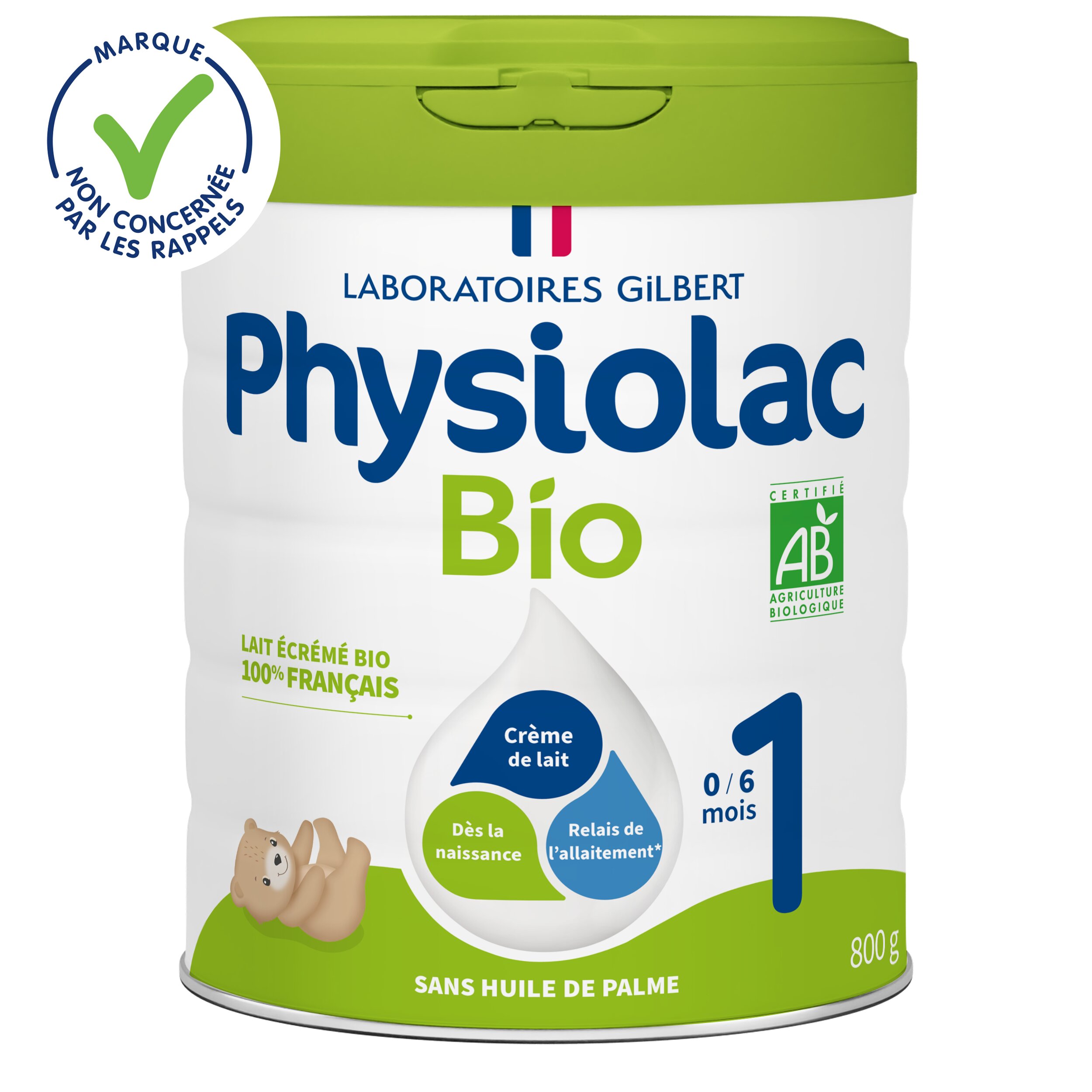 Lait infantile Bio 1er âge