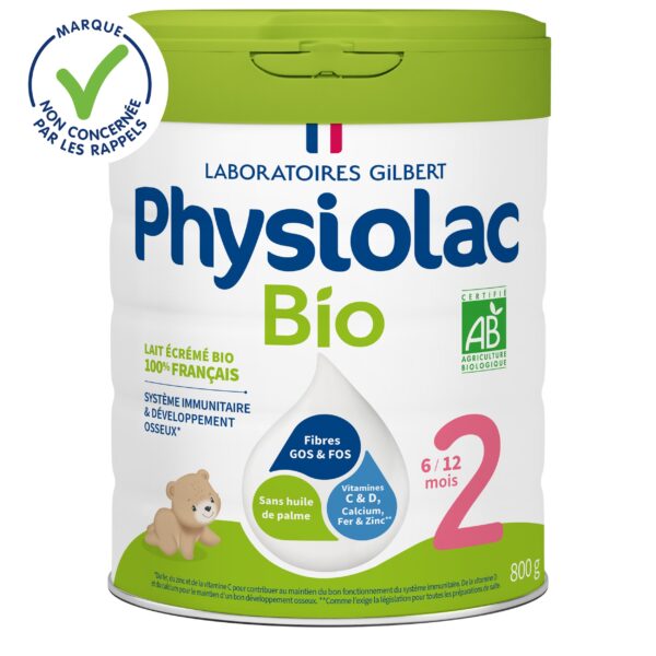 Lait infantile Bio 2ème âge