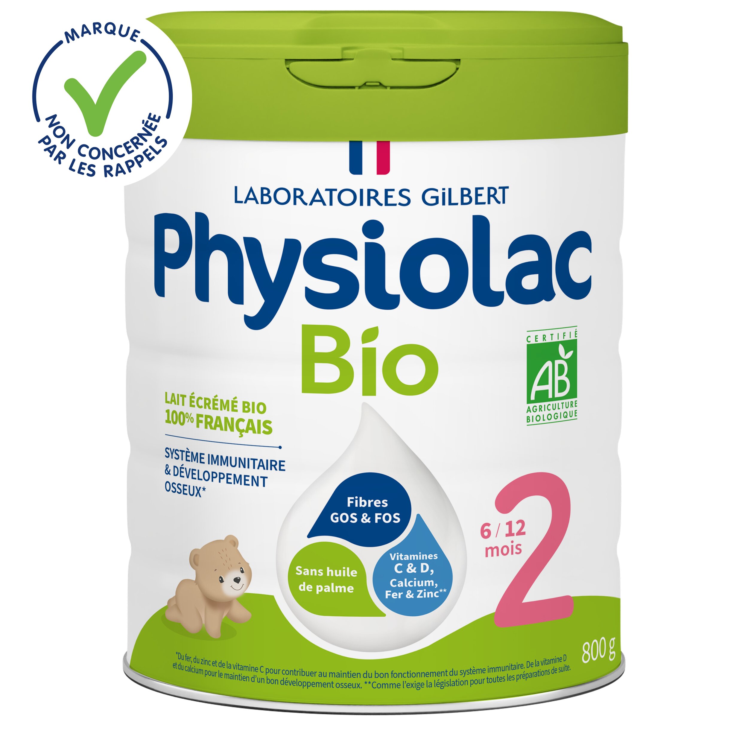 Lait infantile Bio 2ème âge