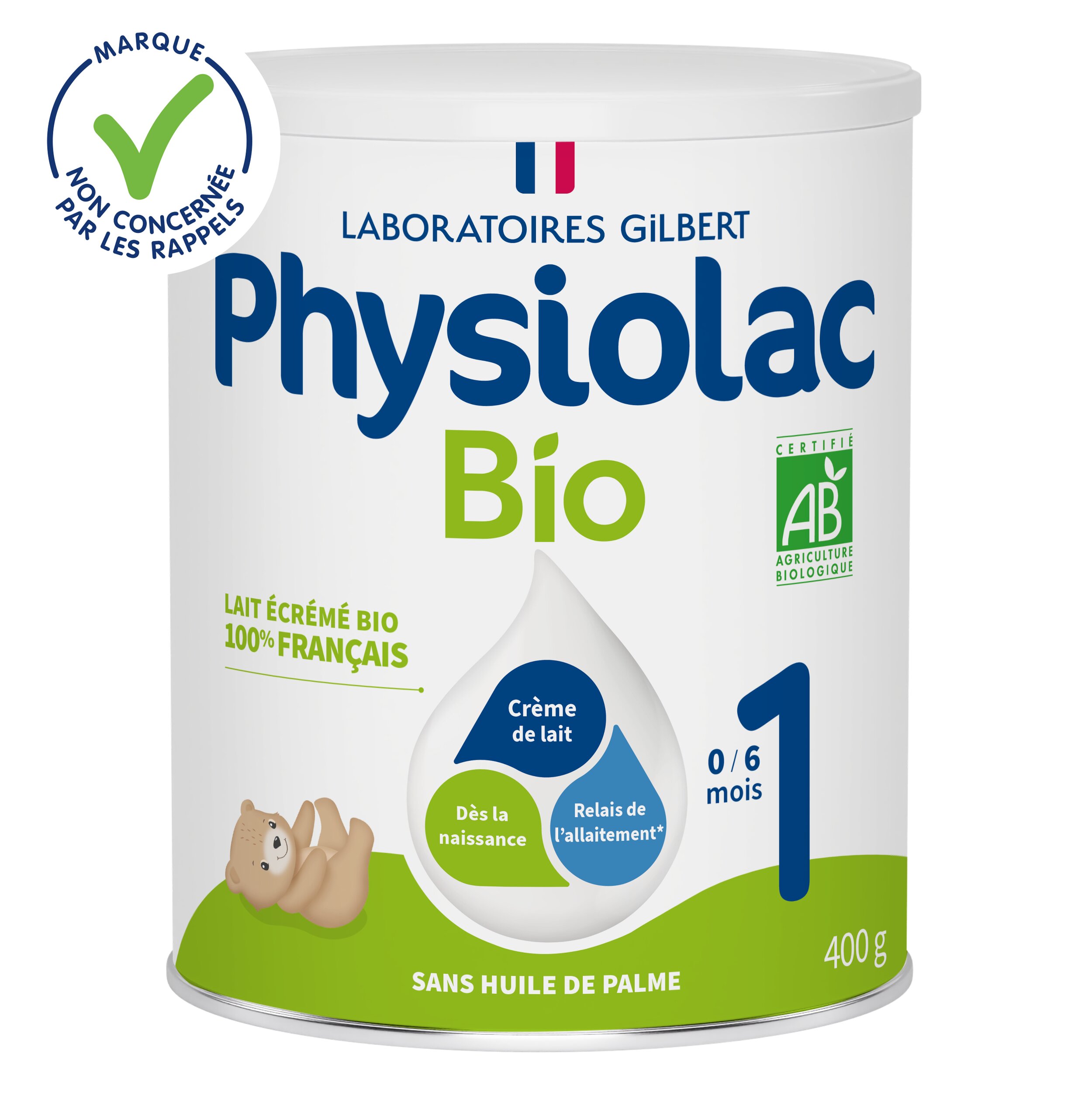 Lait infantile Bio 1er âge