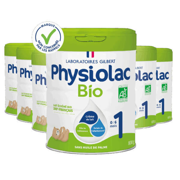 Lot x6 Lait infantile Bio 1er âge
