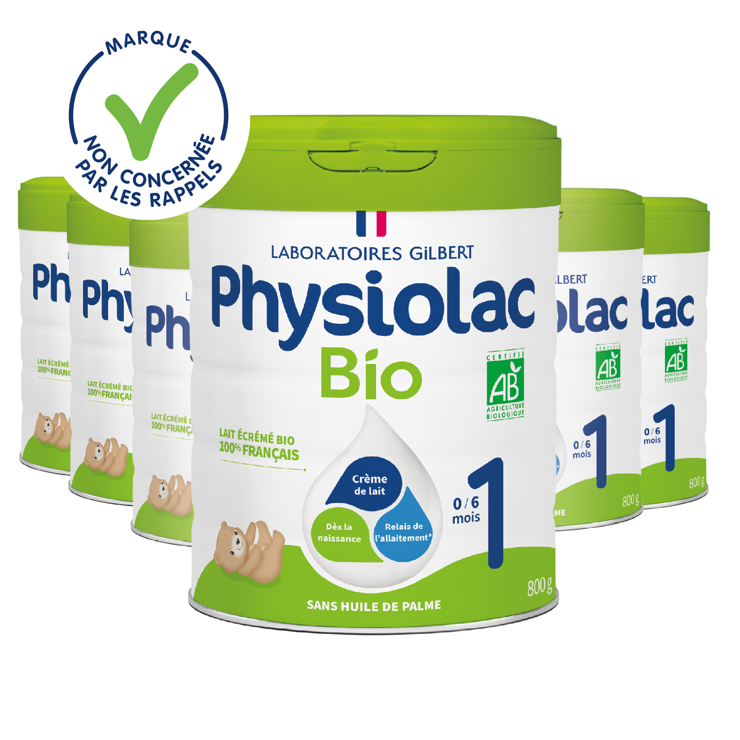 Lot x6 Lait infantile Bio 1er âge