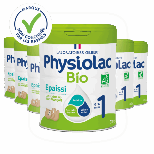 Lot x6 Lait infantile Bio épaissi 1er âge