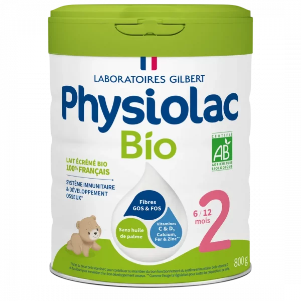 PHYSIOLAC Lait infantile Bio 2ème âge