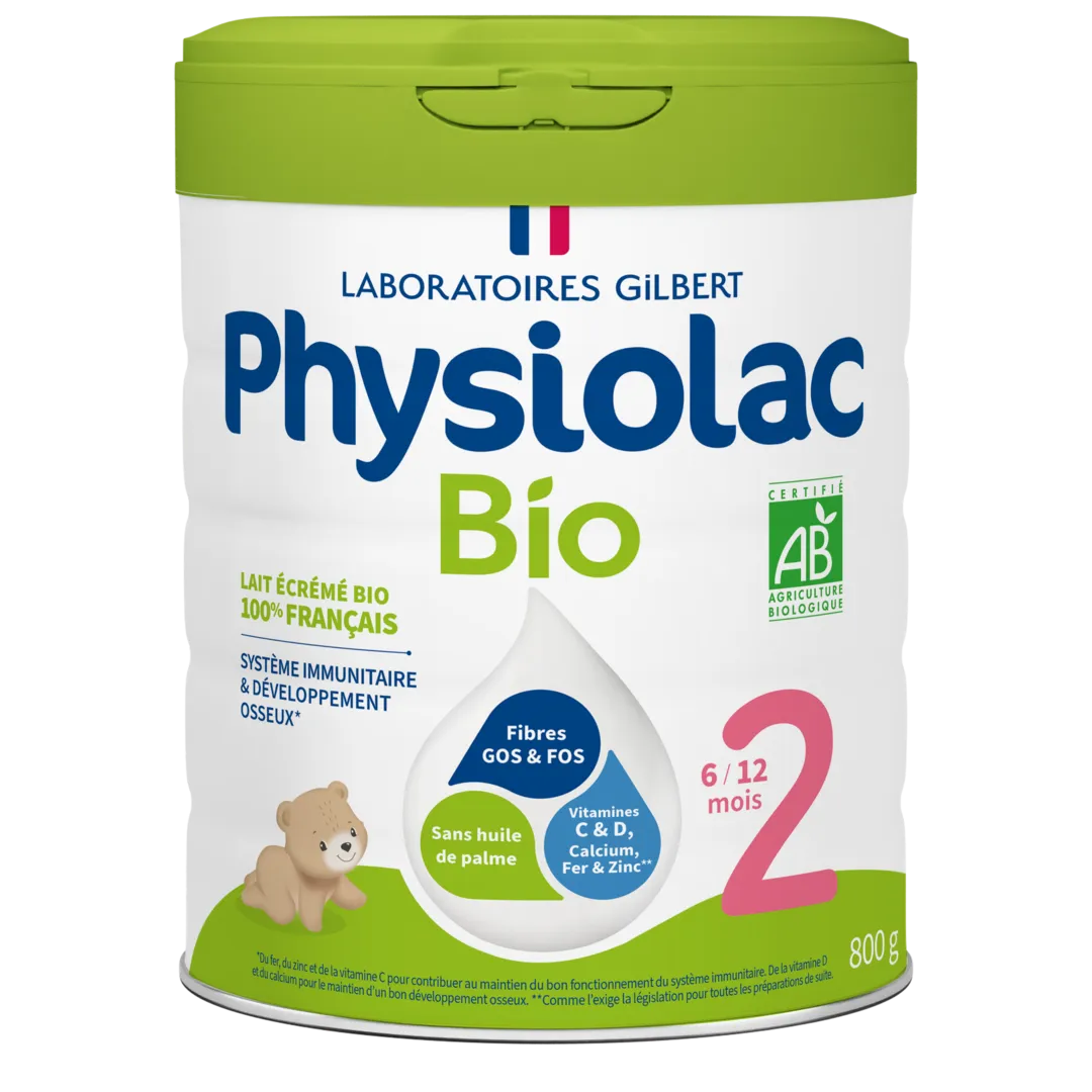 PHYSIOLAC Lait infantile Bio 2ème âge
