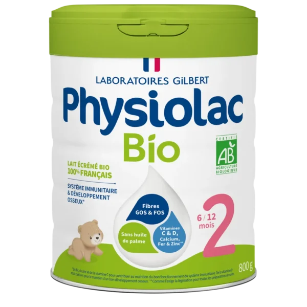 PHYSIOLAC Lait infantile Bio 2ème âge