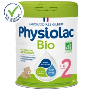 PHYSIOLAC Lait infantile Bio 2ème âge