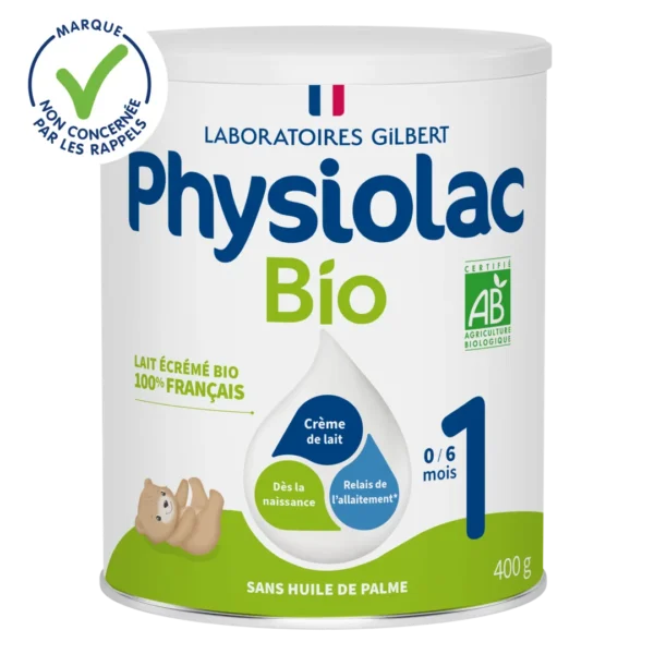 PHYSIOLAC Lait infantile Bio 1er âge